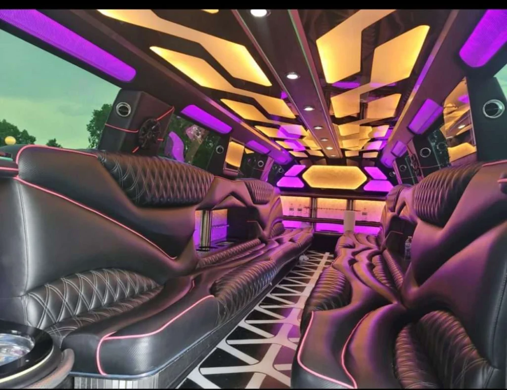Boulder white Cadillac Escalade stretch limo